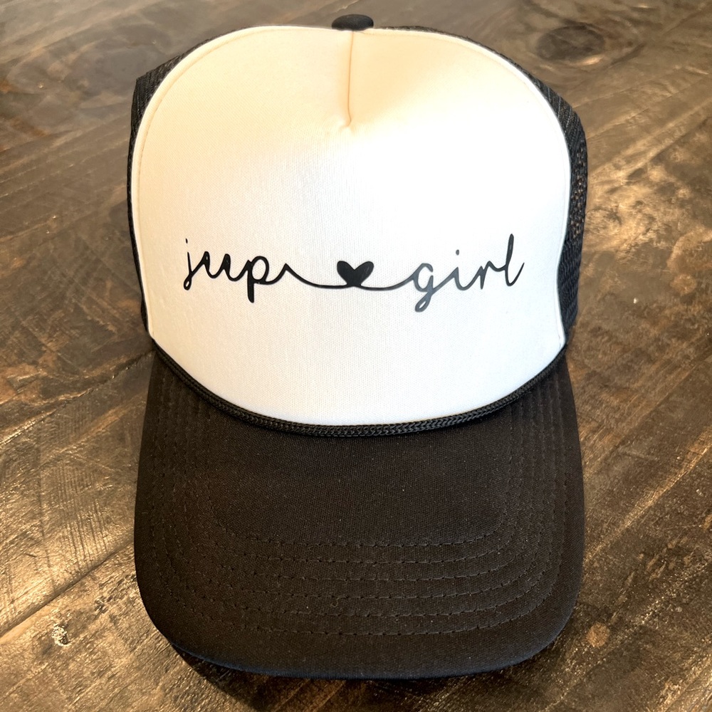 Custom “Jeep Girl” adjustable trucker hat.